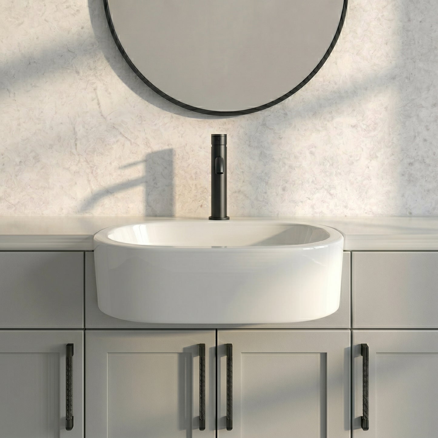 Fairford Arc 570mm Semi Recessed Basin