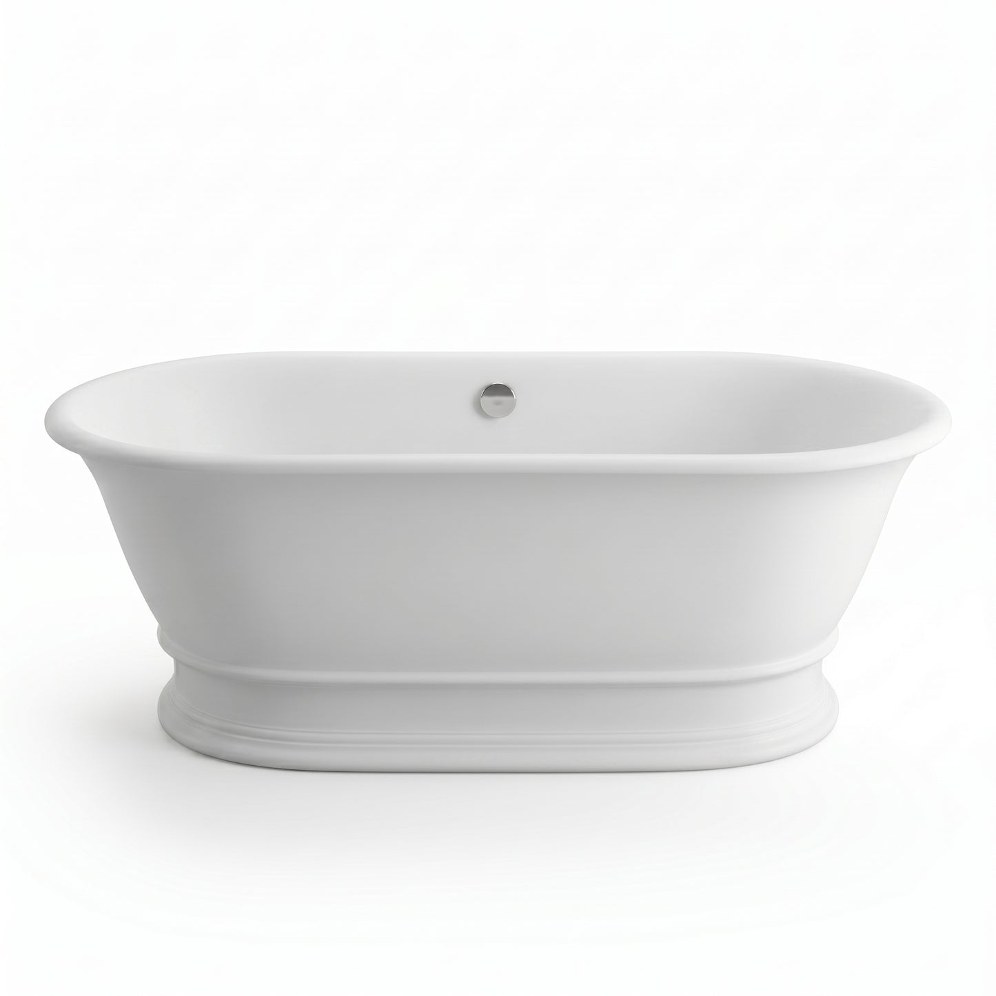 Fairford Bampton 1555 x 740 x 555mm Matt Solid Surface Freestanding Bath