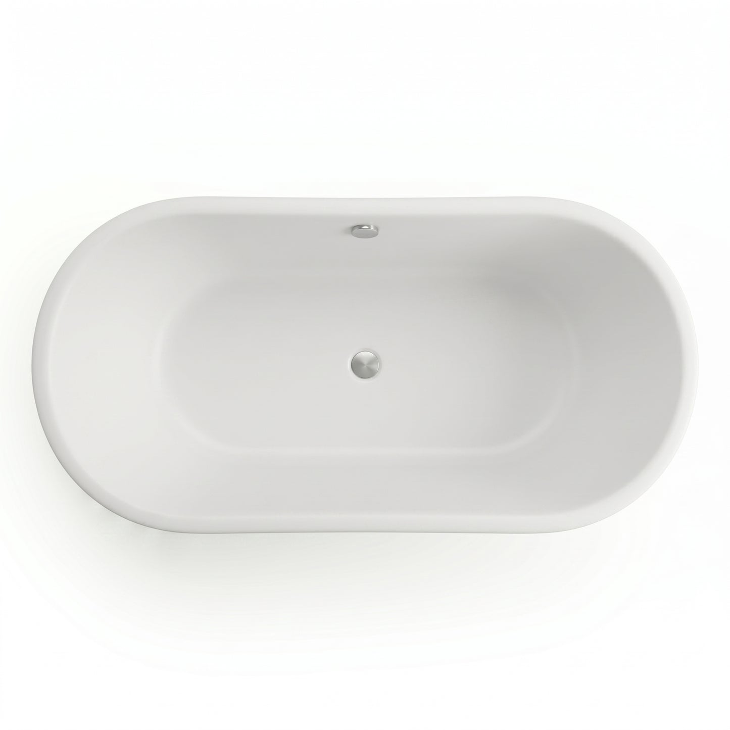 Fairford Bampton 1555 x 740 x 555mm Matt Solid Surface Freestanding Bath