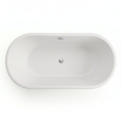 Fairford Bampton 1555 x 740 x 555mm Matt Solid Surface Freestanding Bath