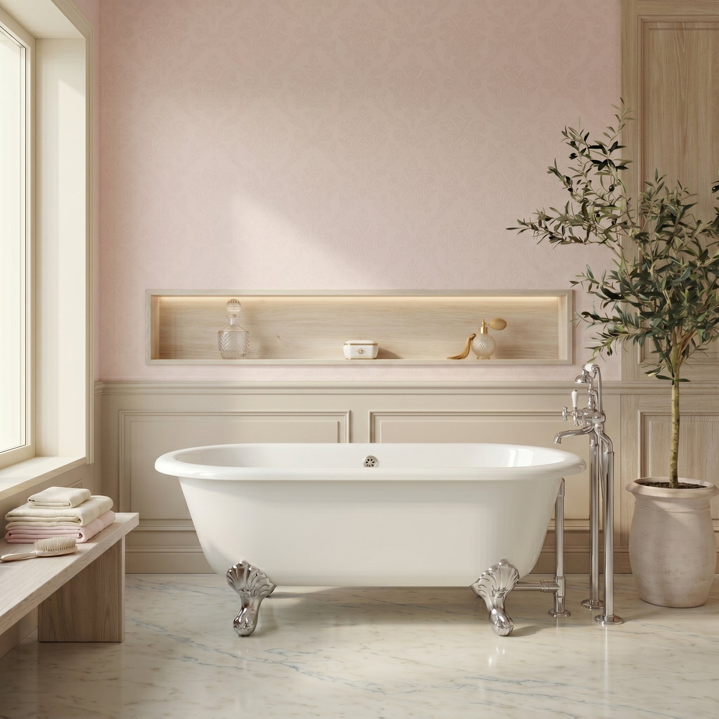 Fairford Bolsover 1500mm Freestanding Baths - Various Feet Options-Corbel Feet