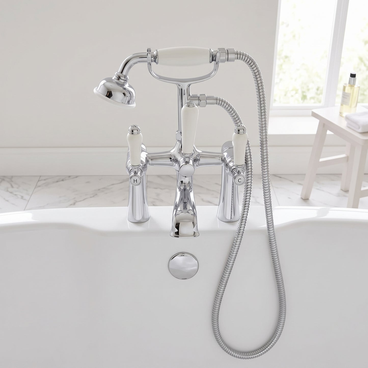 Fairford Cambridge Quarter Turn Bath Shower Mixer