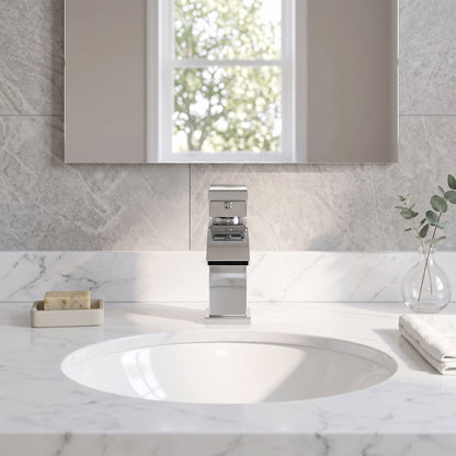 Fairford Cohen Basin Mixer with Push Button Waste