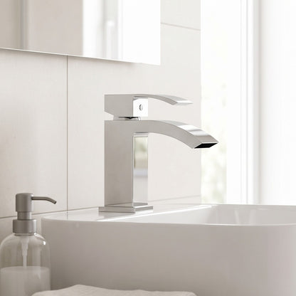 Fairford Cohen Mini Basin Mixer with Push Button Waste