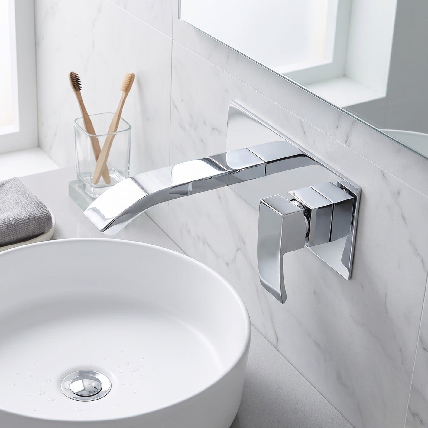 Fairford Cohen Wall Mounted Basin Mixer
