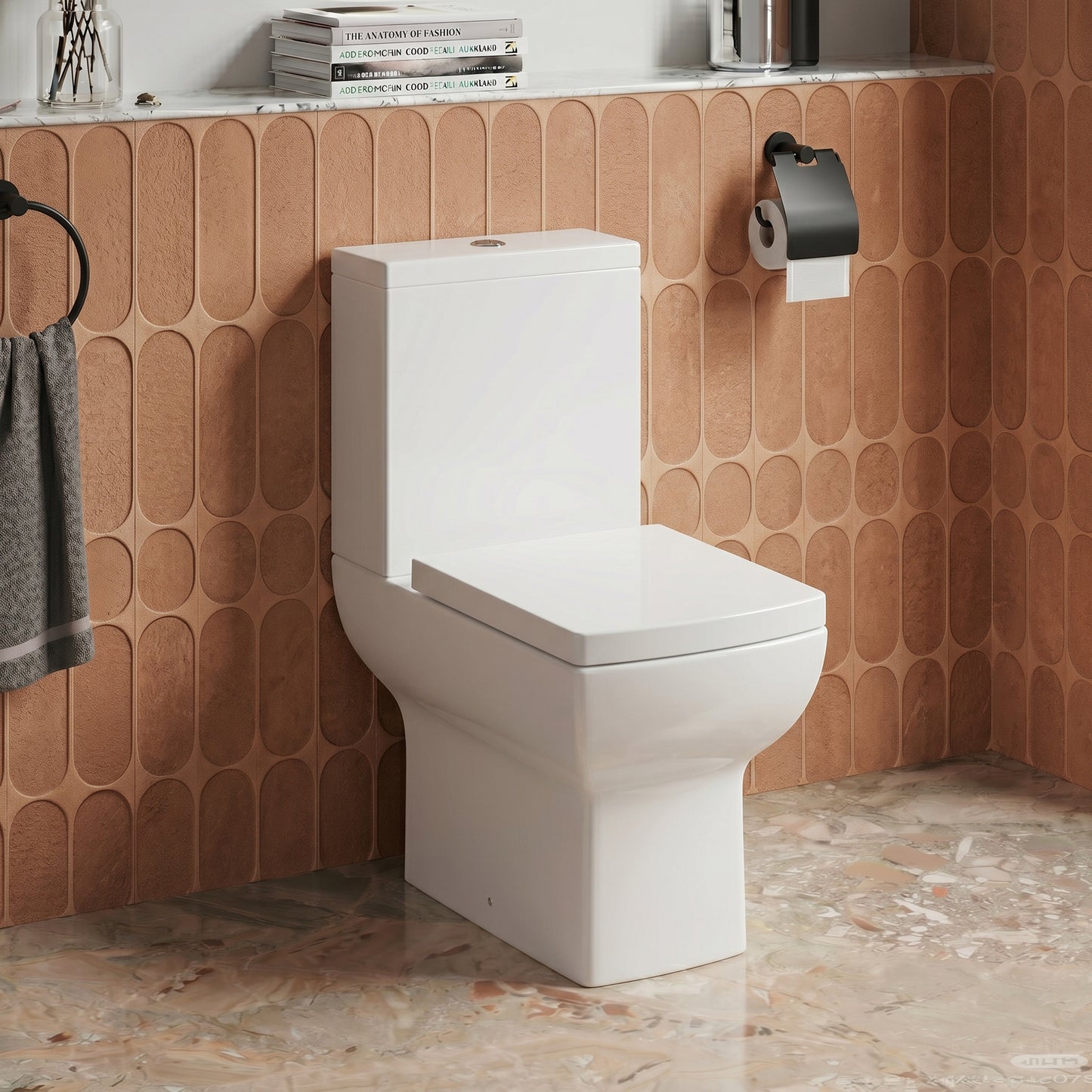 Fairford Cressi Comfort Height Close Coupled Toilet with Soft Close Seat