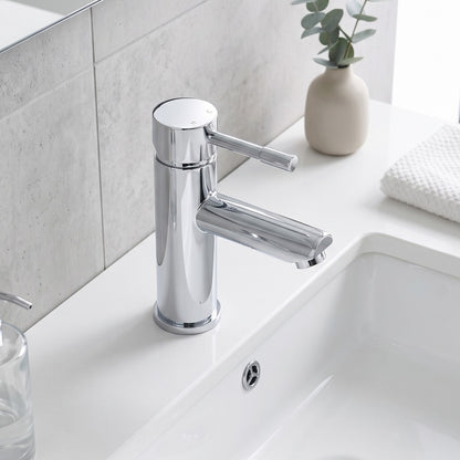 Fairford Dayna Basin Mixer with Push Button Waste