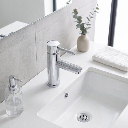 Fairford Dayna Basin Mixer with Push Button Waste