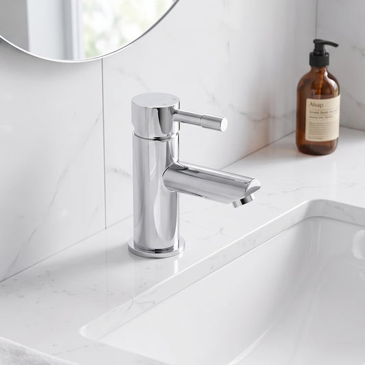 Fairford Dayna Mini Basin Mixer with Push Button Waste