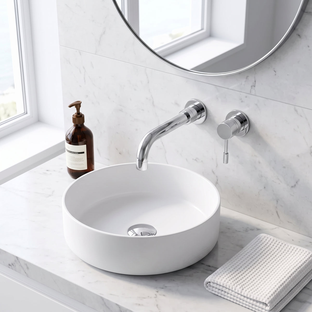 Fairford Dayna Wall Mounted Basin Mixer