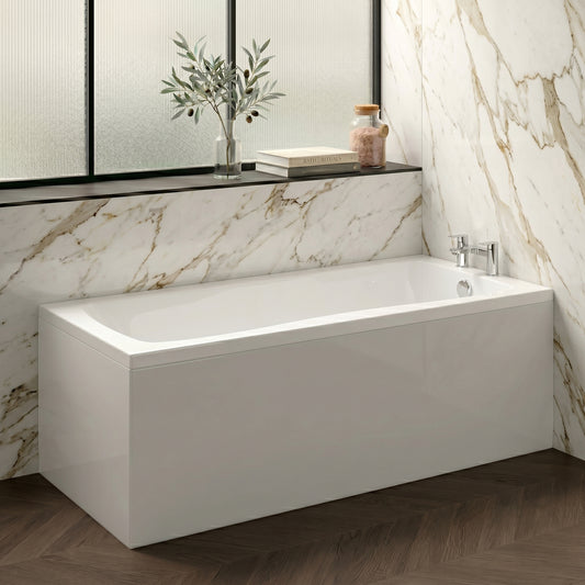 Fairford Dunsford Pro Reinforced 1700 x 750mm Single Ended Straight Bath