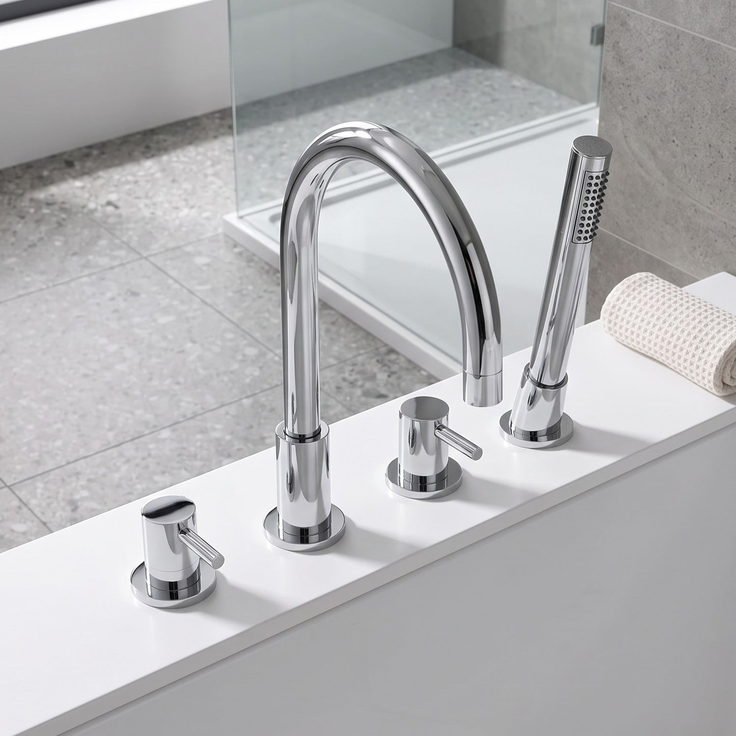 Fairford Element 4 Hole Bath Shower Mixer