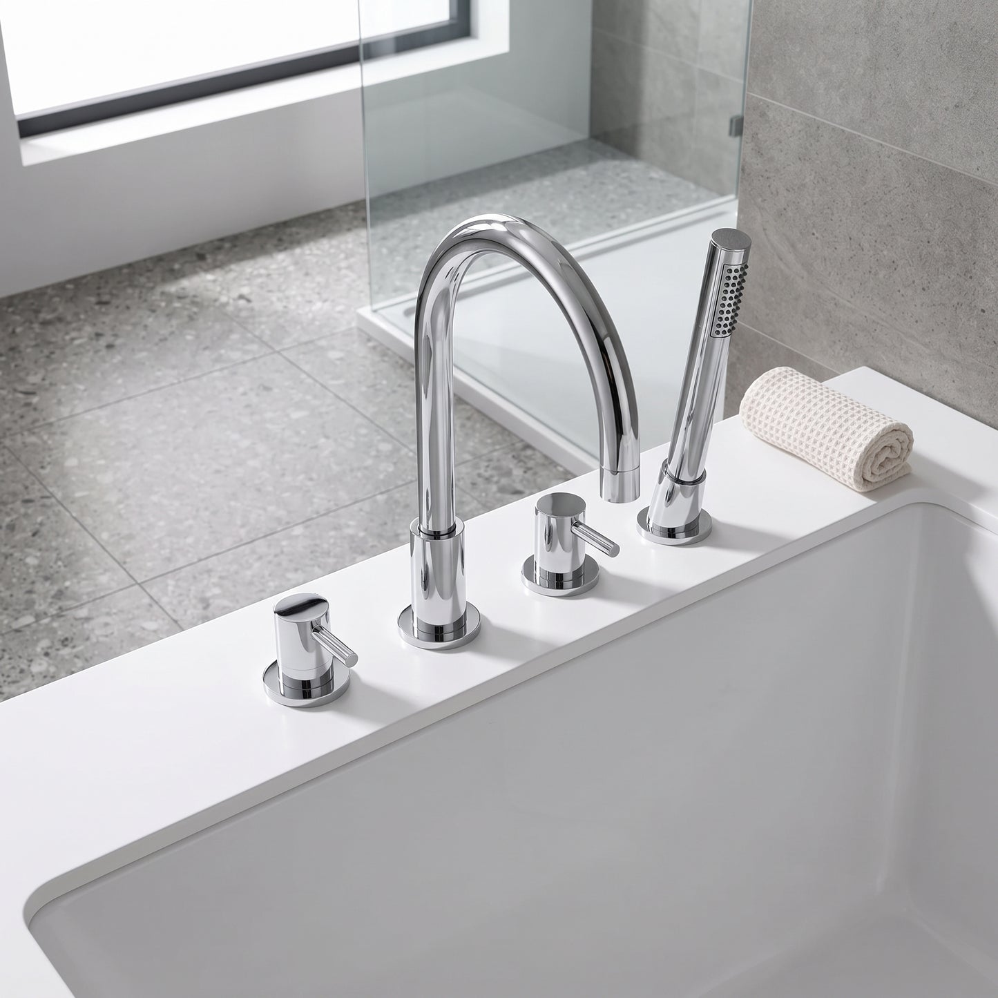 Fairford Element 4 Hole Bath Shower Mixer
