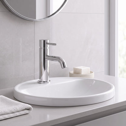 Fairford Element 5 Basin Mixer with Push Button Waste