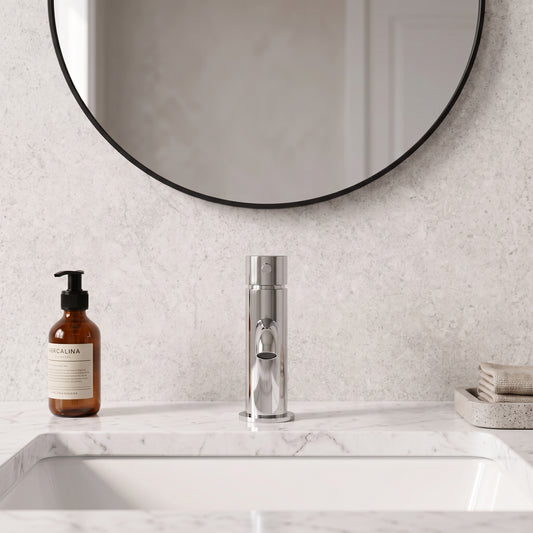 Fairford Element 5 Basin Mixer with Push Button Waste