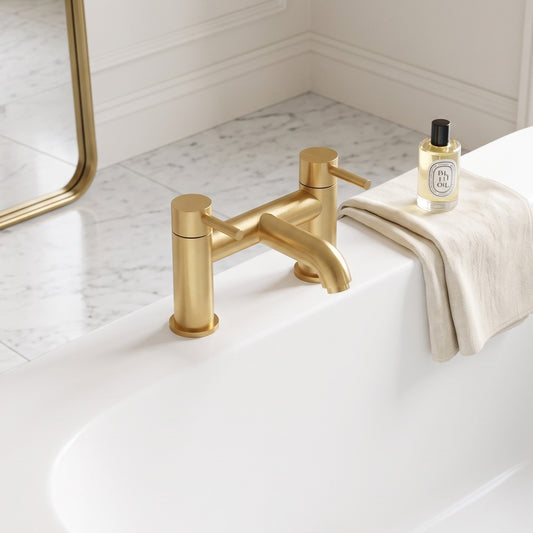 Fairford Element 5 Brushed Brass Bath Filler