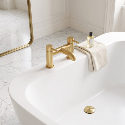 Fairford Element 5 Brushed Brass Bath Filler