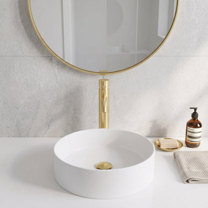 Fairford Element 5 Brushed Brass High Rise Basin Mixer