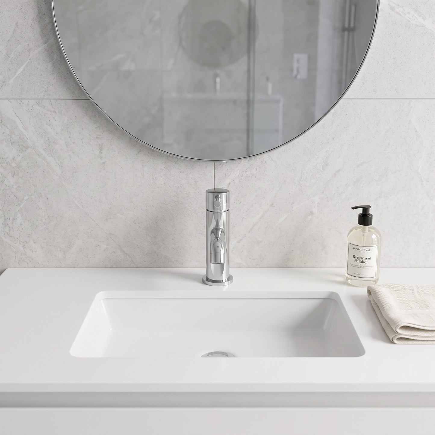 Fairford Element 5 Mini Basin Mixer with Push Button Waste