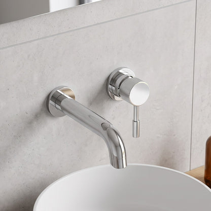 Fairford Element 5 Wall Mounted Basin Mixer, 2 Hole