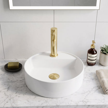 Fairford Element 7 Brushed Brass Basin Mixer