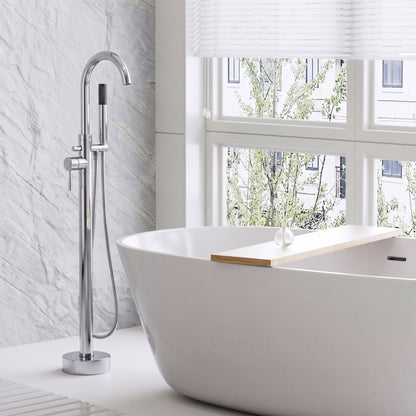 Fairford Element 7 Chrome Freestanding Bath Shower Mixer