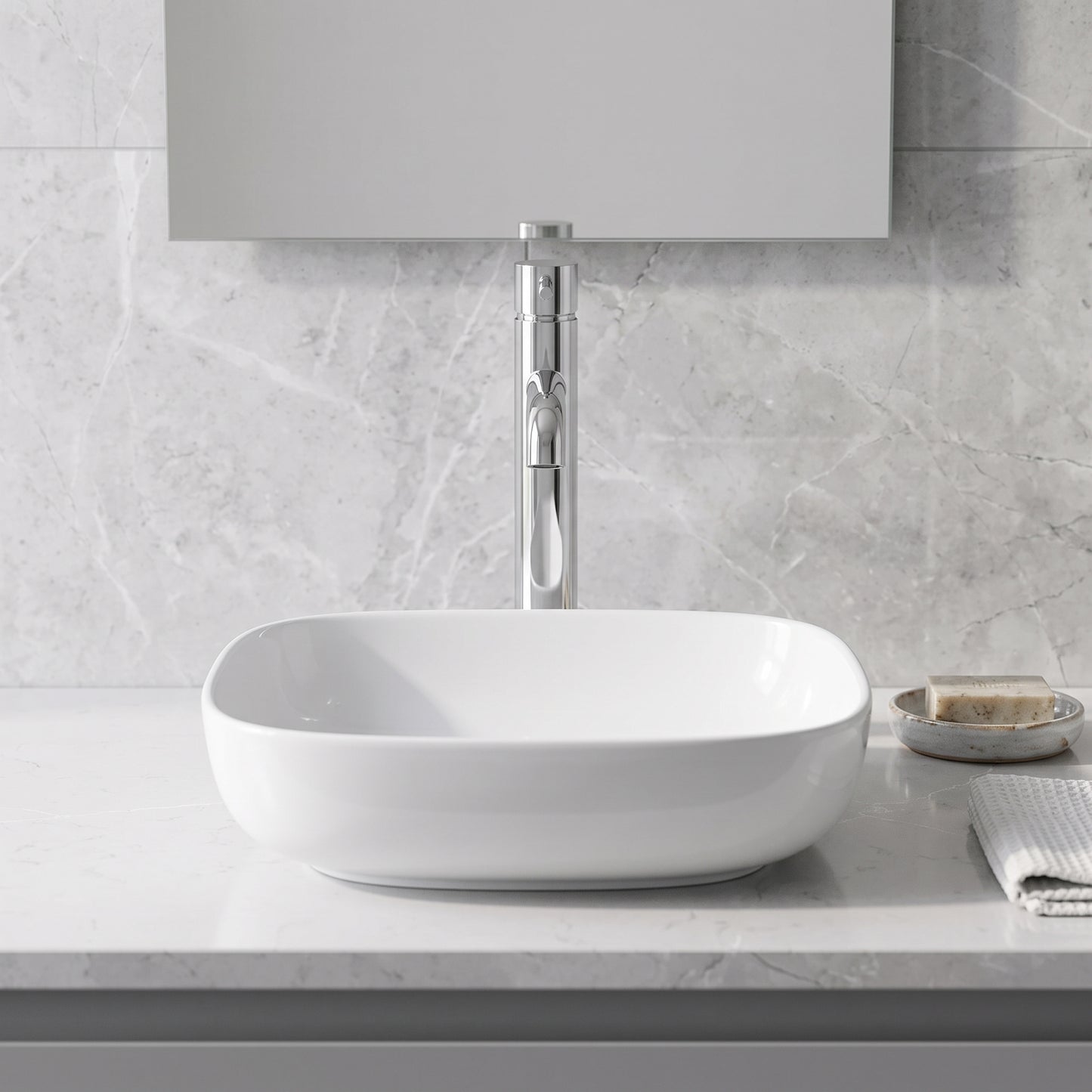 Fairford Element 7 Chrome High Rise Basin Mixer
