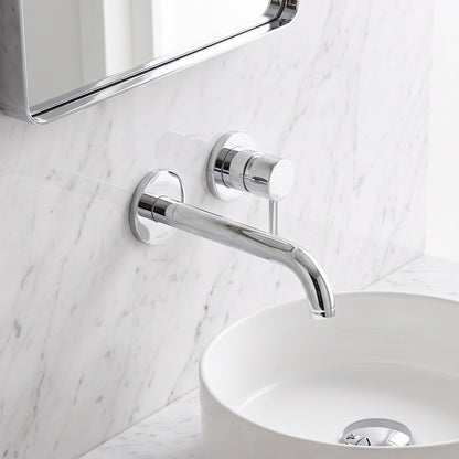 Fairford Element 7 Chrome Short Spout for Wall Mounted Basin Mixer