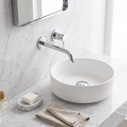 Fairford Element 7 Chrome Short Spout for Wall Mounted Basin Mixer