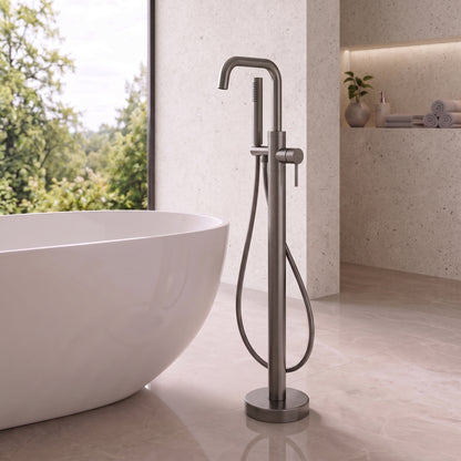 Fairford Element 7 Gunmetal Freestanding Bath Shower Mixer