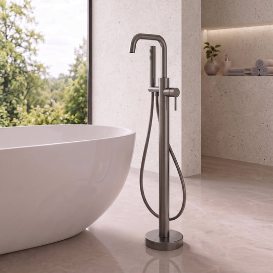 Fairford Element 7 Gunmetal Freestanding Bath Shower Mixer