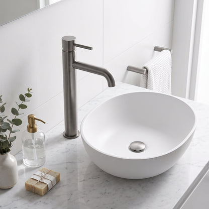 Fairford Element 7 Gunmetal High Rise Basin Mixer