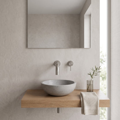 Fairford Element 7 Gunmetal Short Spout for Wall Mounted Basin Mixer