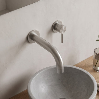 Fairford Element 7 Gunmetal Short Spout for Wall Mounted Basin Mixer