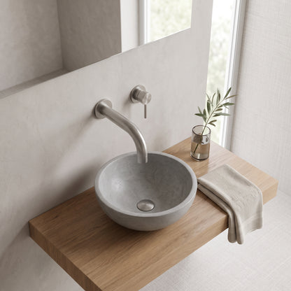 Fairford Element 7 Gunmetal Short Spout for Wall Mounted Basin Mixer
