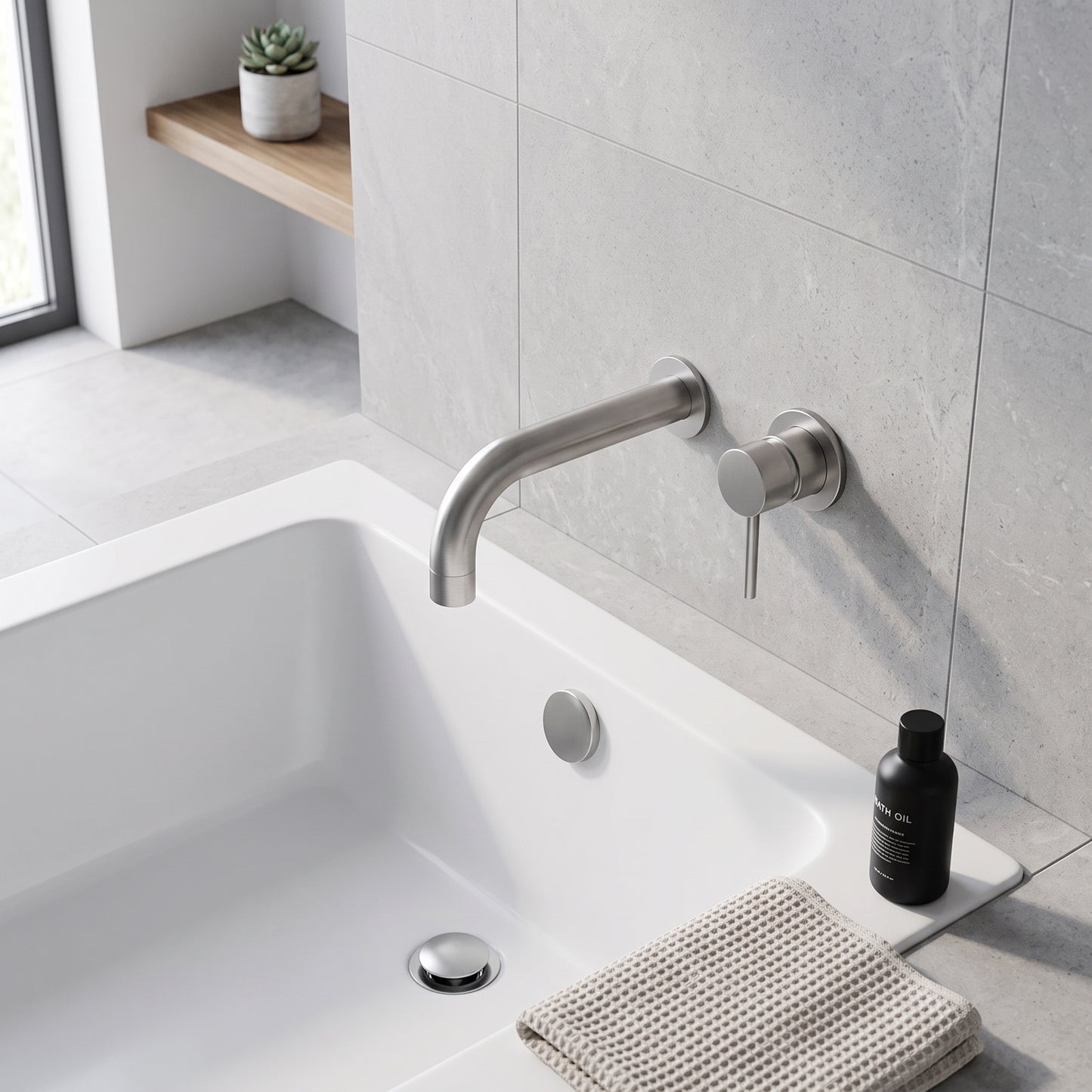 Fairford Element 7 Gunmetal Wall Mounted Basin / Bath Filler