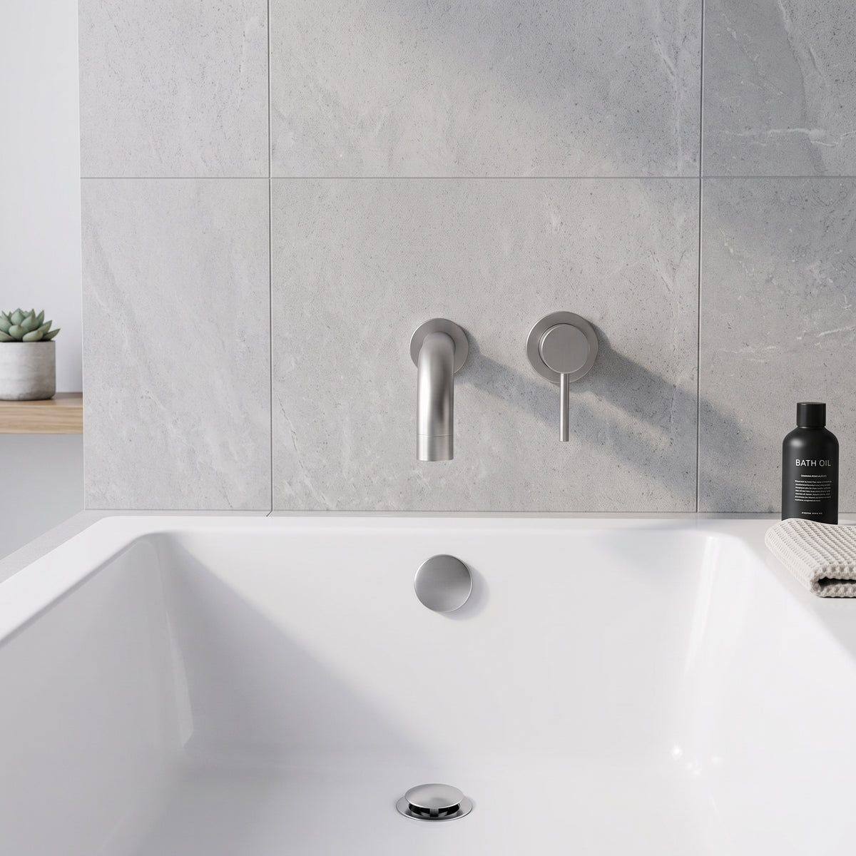Fairford Element 7 Gunmetal Wall Mounted Basin / Bath Filler