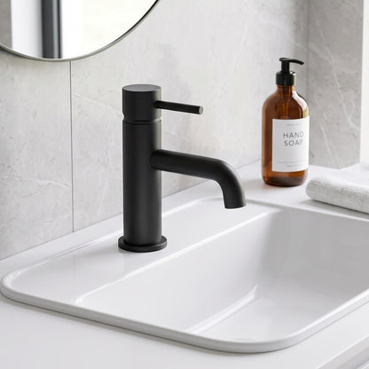 Fairford Element 7 Matt Black Basin Mixer