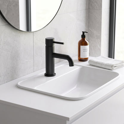 Fairford Element 7 Matt Black Basin Mixer