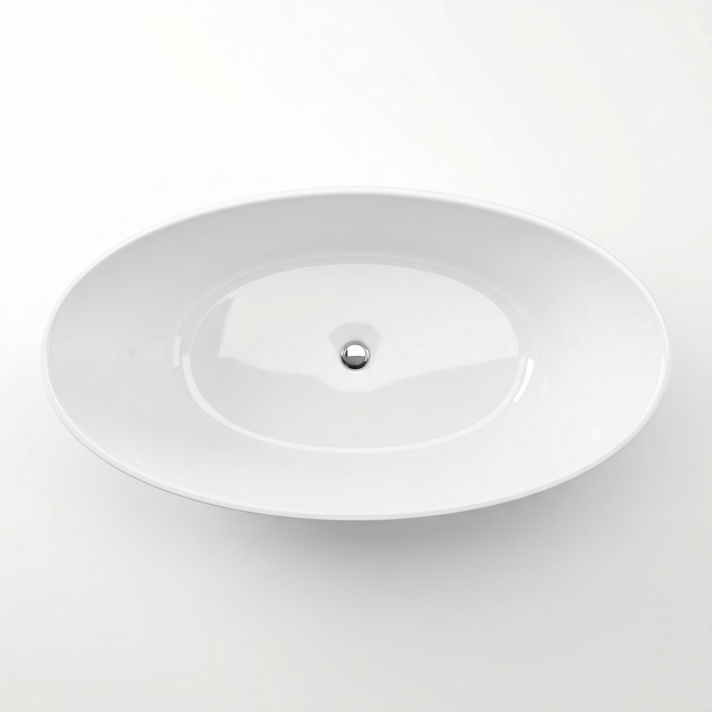 Fairford Esseta 1510 x 760 x 555mm Polished Solid Surface Freestanding Bath