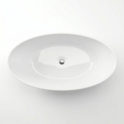 Fairford Esseta 1510 x 760 x 555mm Polished Solid Surface Freestanding Bath