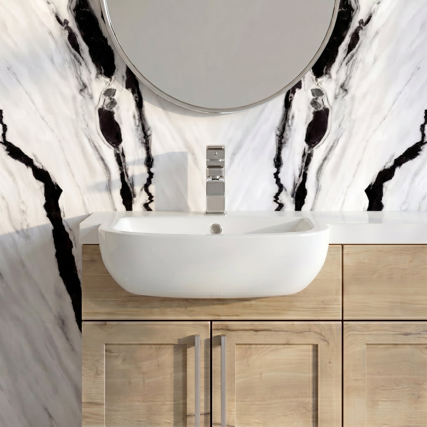 Fairford Fawn 500mm 1TH Semi Recessed Basin