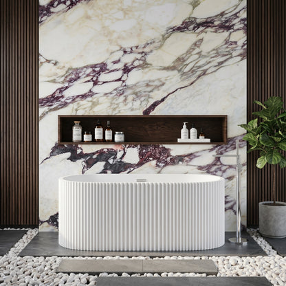 Fairford Fluted 1500 x 740 x 580mm Freestanding Bath