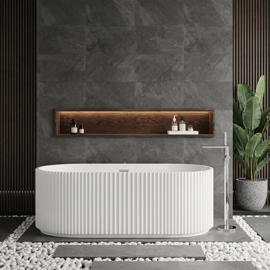 Fairford Fluted 1700 x 780 x 580mm Freestanding Bath