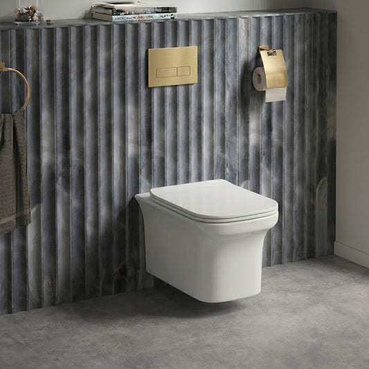 Fairford Grove Lip Wall Hung Toilet with Soft Close Seat