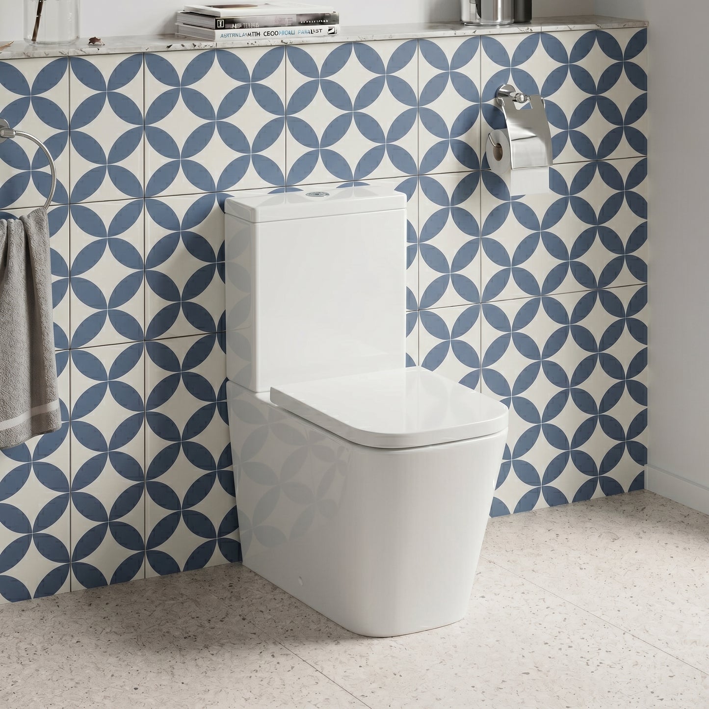 Fairford Grove Pure Rimless Close Coupled Toilet with Soft Close Seat