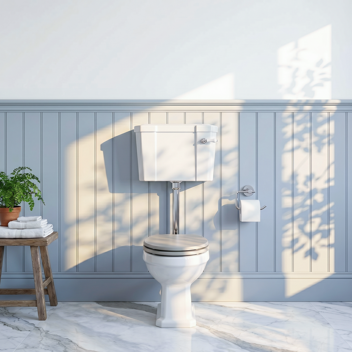Fairford Hexam Low Level Raised Cistern Toilet, no Seat
