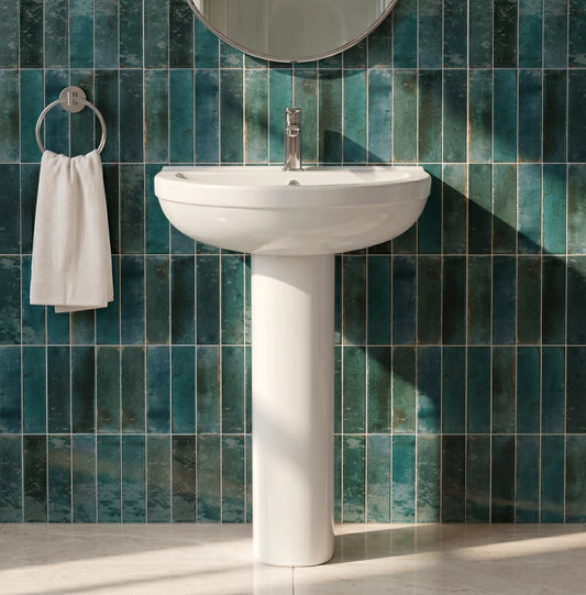 Fairford Hora 550mm 1TH Basin and Pedestal