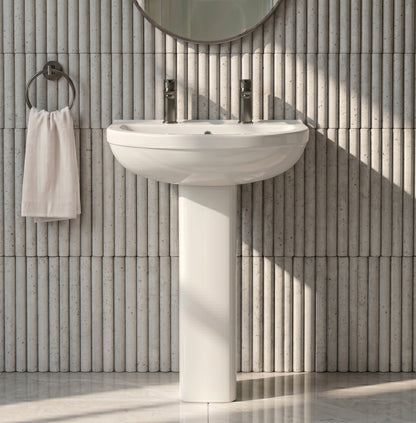 Fairford Hora 550mm 2TH Basin and Pedestal