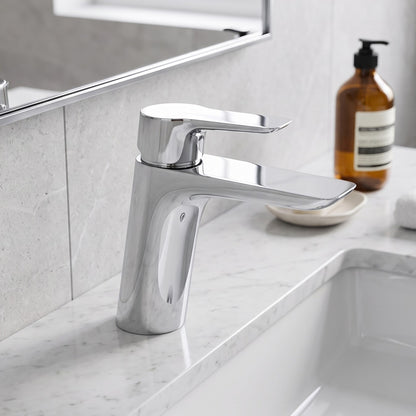 Fairford Icon1 Basin Mixer with Push Button Waste